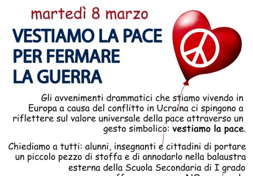 Vestiamo la pace per fermare la guerra